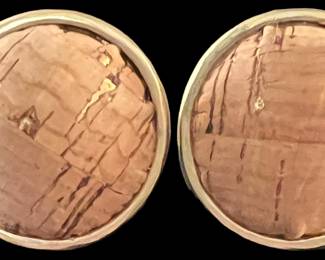 Chico's Cork Pendant and Earrings