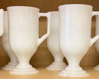 Milk Glass Mugs