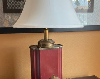 Table Lamp, Brass Teapot