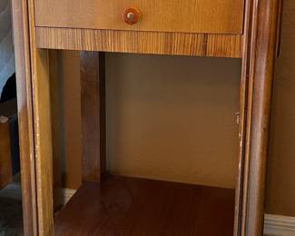 Vintage Art Deco Waterfall Bed Frame, Dresser and Nightstand