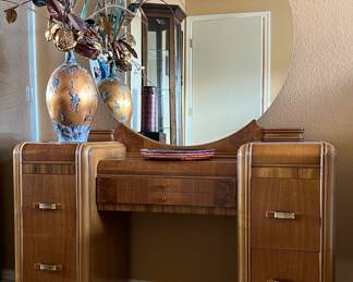Vintage Art Deco Waterfall Vanity