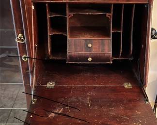 Antique Side-by-Side Secretary Desk w Bookcase