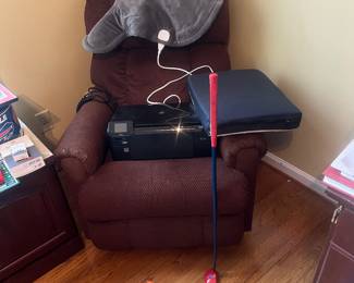 EASY CHAIR AND PRINTER