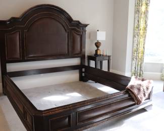 Marge Carson leather King Bed