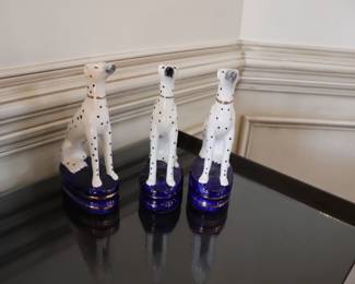 Fitz & Floyd Staffordshire Style Dalmatian Mantel Dogs
