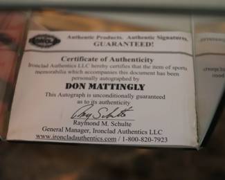 Don Mattingly Signed Baseball