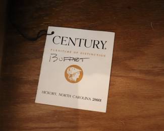 Century Furniture Company Asian Pagoda Buffet Server Buffet