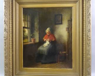 PP Ryder signed oil painting