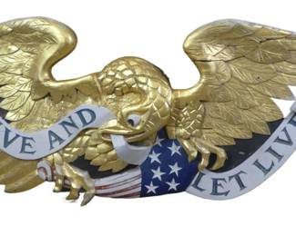 7 ft eagle plaque from Mel Fisher museum