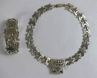 Los Ballesteros sterling set from Mexico