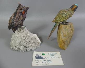 Peruvian gemstone birds 