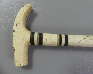 Whale bone ship's carpenter cane 