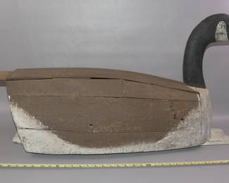 Signed Elmer Crowell slat goose decoy