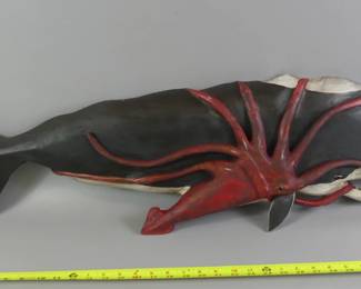 Beckenhaupt carved whale & squid