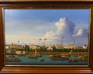 China Trade oil painting  