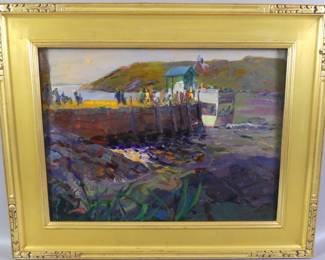 JJ Pauplis oil painting - Mohegan ferry
