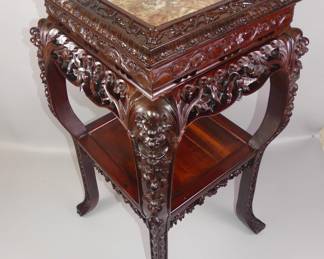 19th c. Chinese marble top table