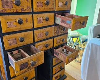 Detail of the Folk Art Cabinet