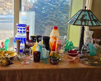 Collectible glassware.