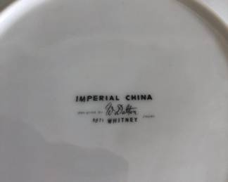 IMPERIAL CHINA BY WHITNEY