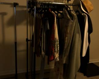 RACKS AND CLOTHING