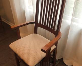 PAIR OF ARM CHAIRS PART OF DINING ROOM SET