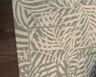 GRAY AND IVORY AREA RUG