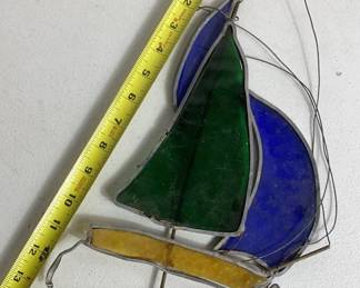 Stained Glass Sail Boat 