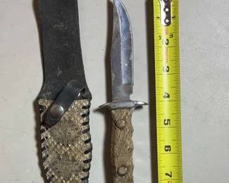Snake Skin Handle Knife 