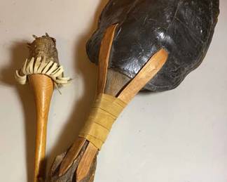Rattle Drum Turtle Shell 