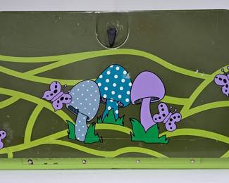 Awesome Vintage Groovy Breadbox W/shelf