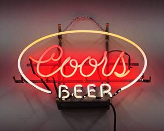 Vintage Coors Neon Bar Sign