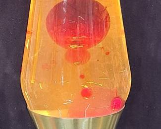 Vintage Lava Lamp In Red