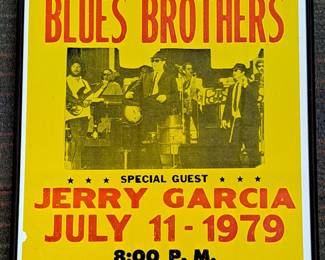 Framed Blues Brothers Louisville, Kentucky 1979 Concert Poster