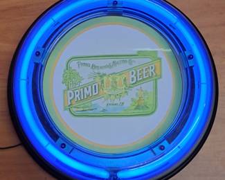 Primo Brewing And Malting Company Neon Bar Sign