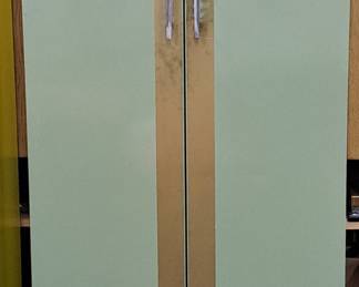 Fabulous Avocado Green Vintage Metal Cabinet