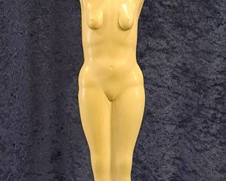 Unique Local Unknown Artist Nude Statue Candleholder