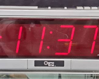 Vintage Alarm Clock Radio By Cosmo Time