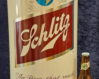 Schlitz Beer Trash Can And More