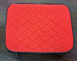 Cool Coral And Black Laz-E-Rest Adjustable Hassock