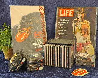 Sweet Vintage Rolling Stones Music Collection Cd's, 8 Tracks, Cassettes And More