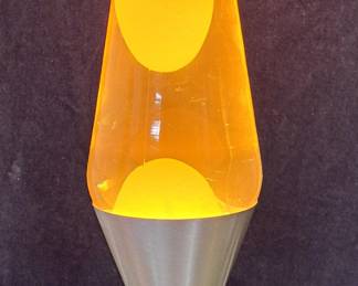 Vintage Lava Lamp In Yellow