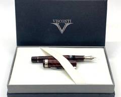 Visconti Italy Voyager Red Ripple Style Fountain Pen Boxed

