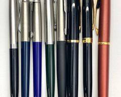 Seven Vintage Parker Ballpoint Pens & One Pencil
