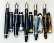 Five Piece Fountain Pen Lot Includes Sailor and Jinhao
