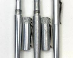 Two Aluminum Fountain Pens Plus Ballpoint
