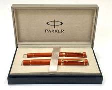 Parker Big Red Duofold Fountain and Ballpoint Pen Boxed Set
