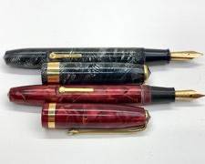 Two Vintage Conway Stewart UK Fountain Pens
