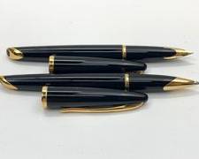 Fine Waterman Fountain & Ballpoint Pen Set Pair France
