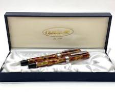 Pair Conklin Stylograph Multi-Colored Fountain and Ballpoint Pen Boxed Set
